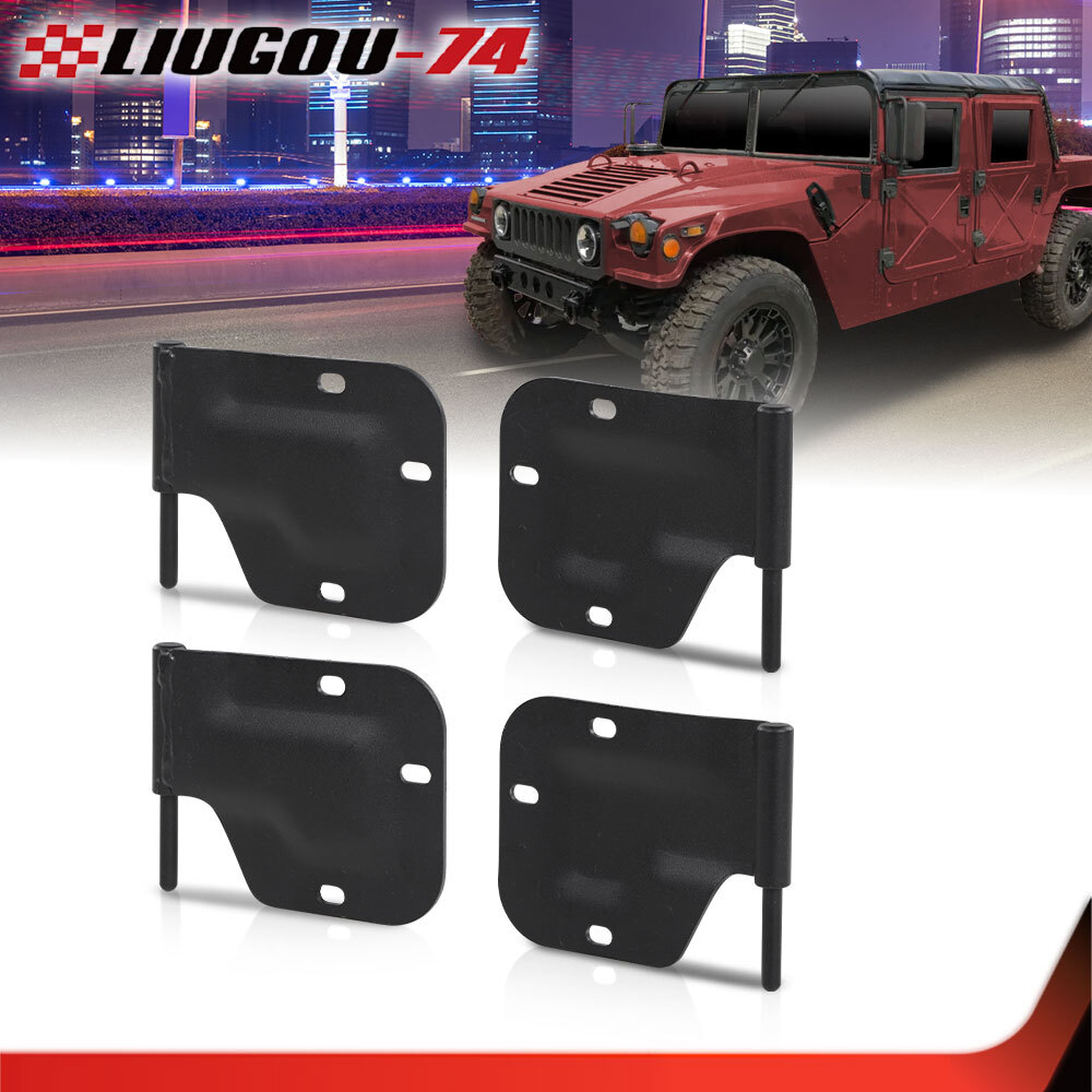 Fit For Humvee X-door Hinges (4) 2 Lh +2 Rh Hard Door M998 M1123 M1097 M1152