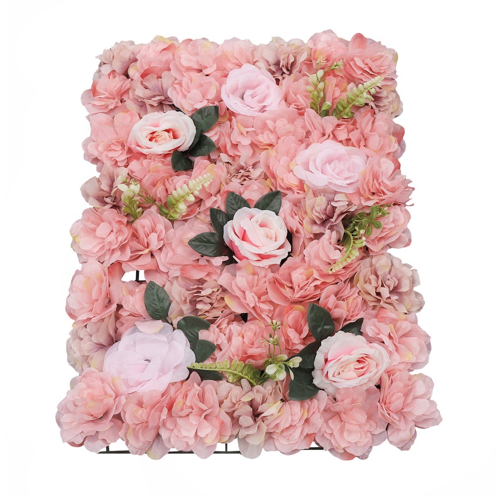 12 Pcs Flower Wall Panel, Artificial Flower Backdrop, Flower Panels for Backdrop