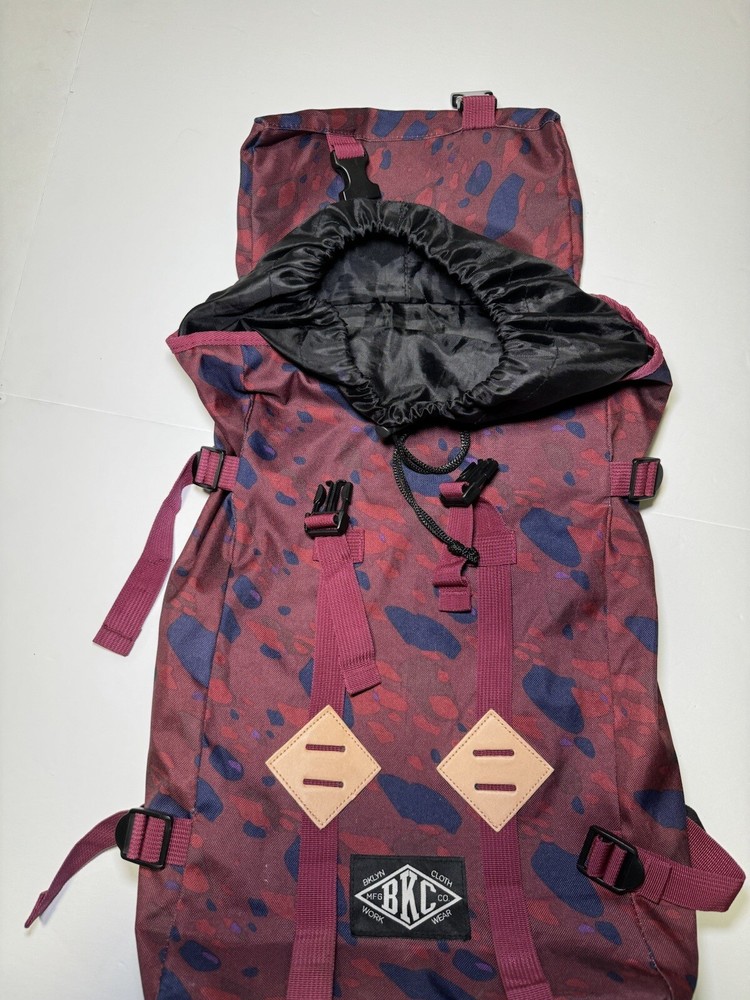 Bklyn Bkc Camo Backpack Purple Maroon Black