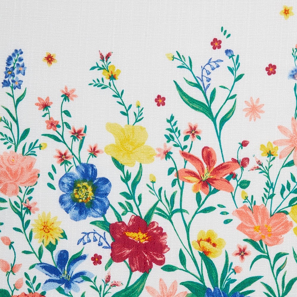 Flowering Frontier Fabric Tablecloth Multicolor 70" Round