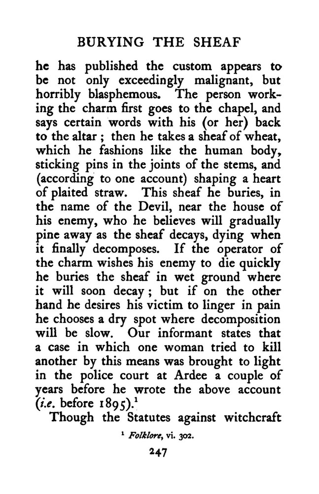 1913 Irish Witchcraft And Demonology 260 Pages