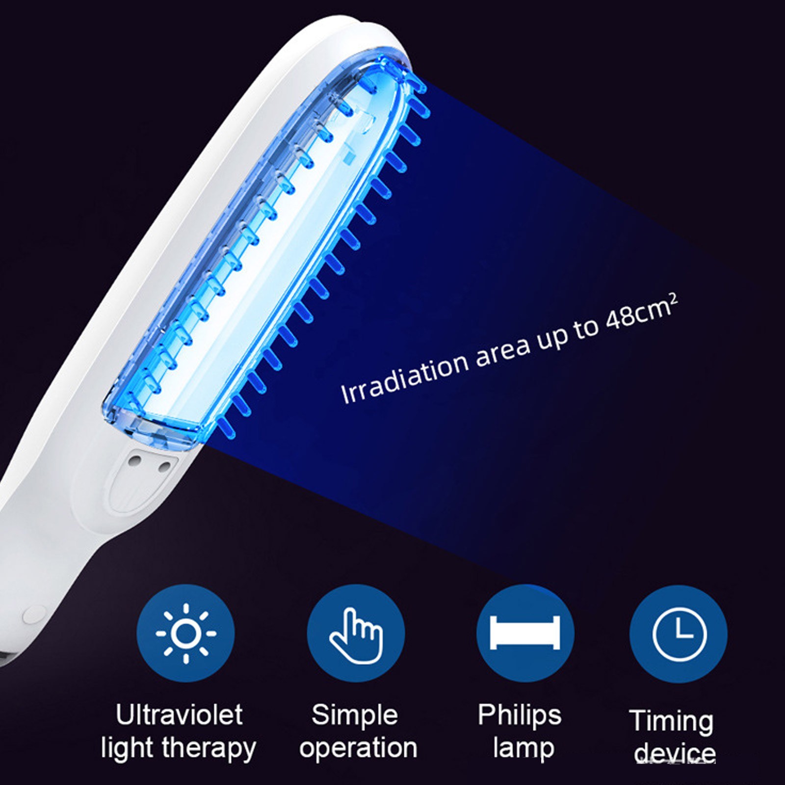 311nm UVB Phototherapy Lamp Narrowband – Handheld UVB Light Device BulbfR