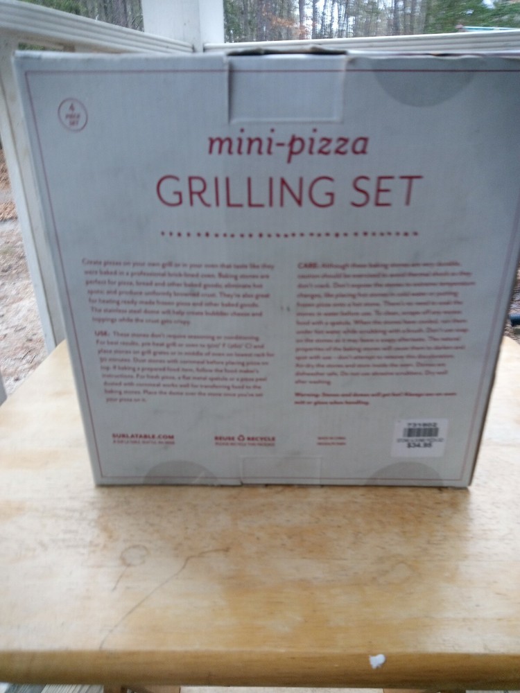 Sir La Table Mini Pizza Grill Set