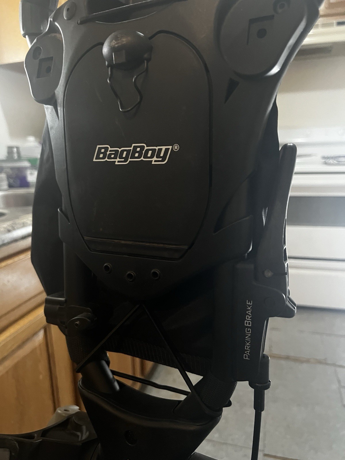 Bag Boy Quad Golf Push Cart - Black - 4 Wheel - Collapsible w/ Brake