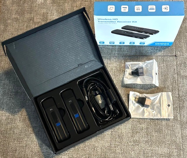 Wireless HD Transmitter Receiver Kit CHD04, HD-TX-RX