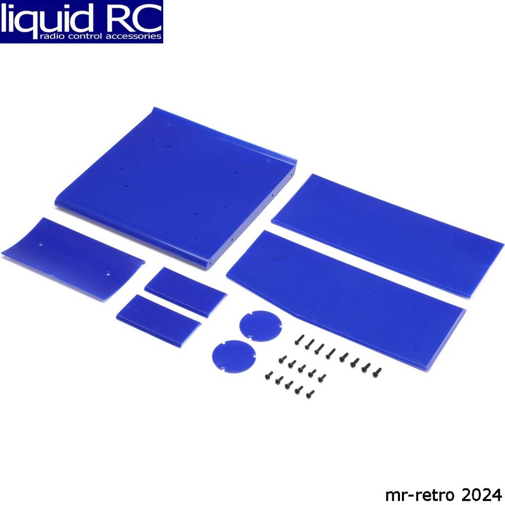 Losi -2853 Wing Panel Set Blue: 22S Sprint