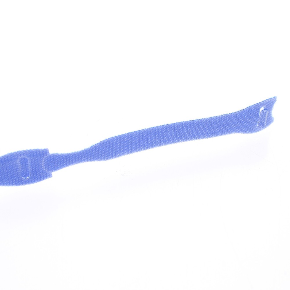 10 Hubbell BLUE Hook & Loop One-Wrap Cable Ties 5" Cable Management HPWCVFBL5