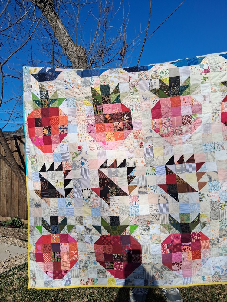 Strawberry sampler quilt