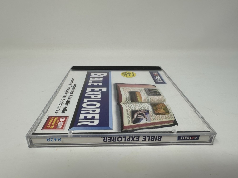 Bible Explorer Expert CD-Rom 1995 Expert Software MINT DISC!