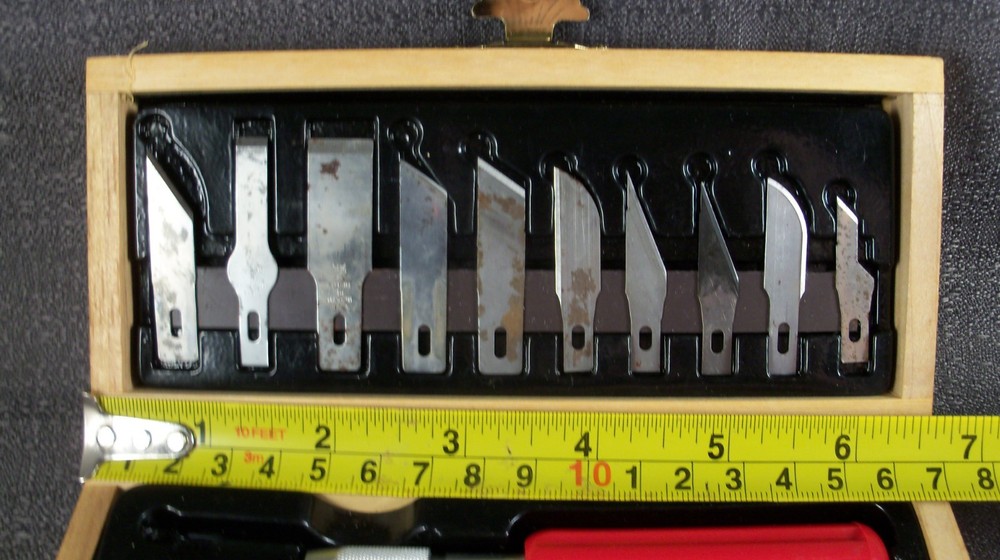 Heathkit Xacto Knife Set Hobby Tools Modeling ~ Heathkit Dovetailed Box