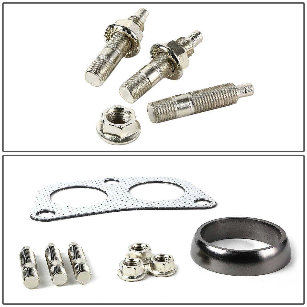 FOR HONDA D15-B18/NISSAN/MIT ALUMINUM+DONUT GASKET 4-2-1 HEADER/PIPING FLANGE