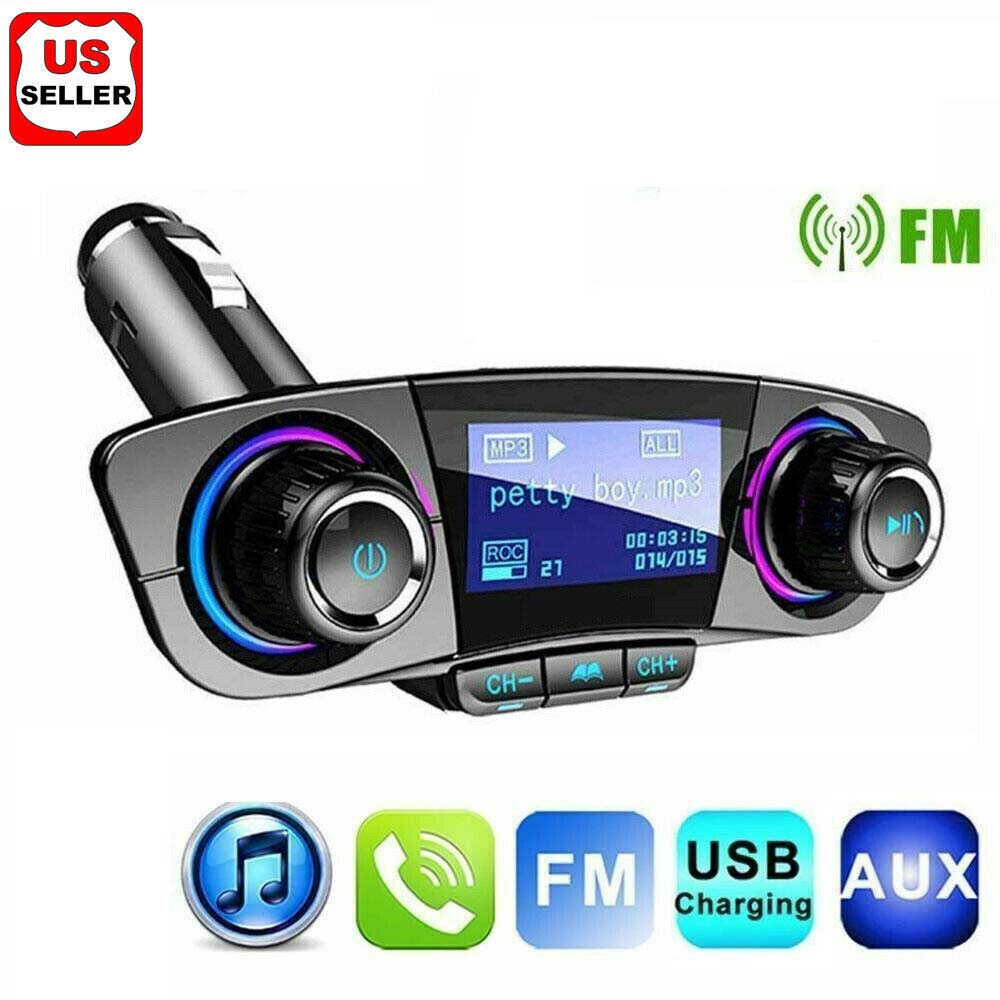 Bluetooth Car FM Transmitter MP3 Player Hands free Radio Adapter Kit USB Charger
