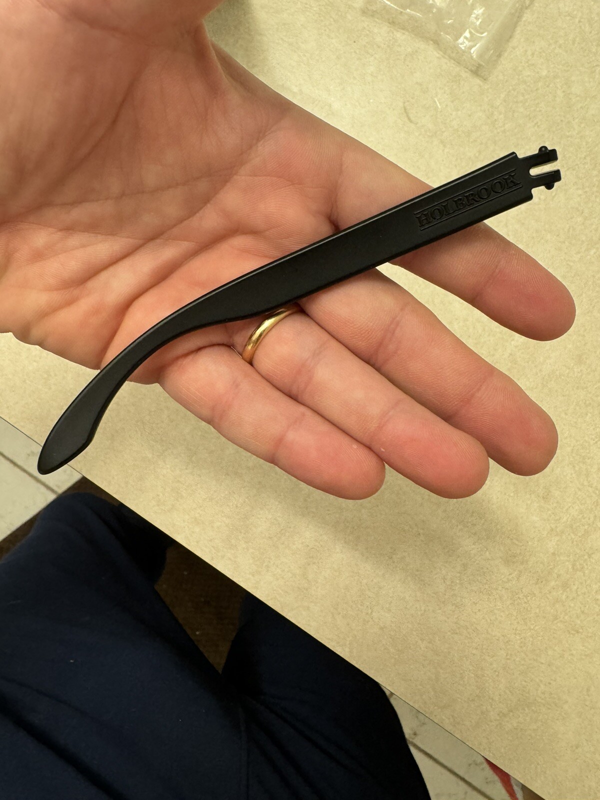 Oakley Holbrook Left Arm (No Icons) Matte Black OEM Replacement