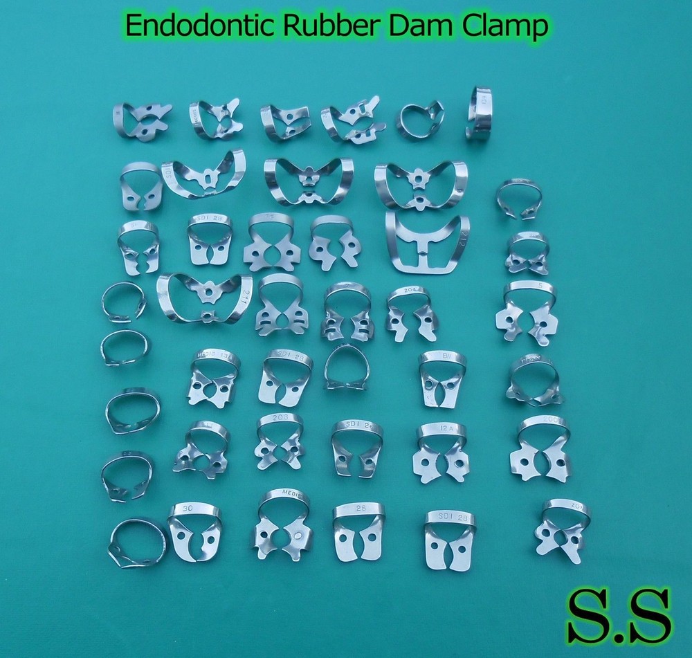 48 Pcs Endodontic Rubber Dam Clamp