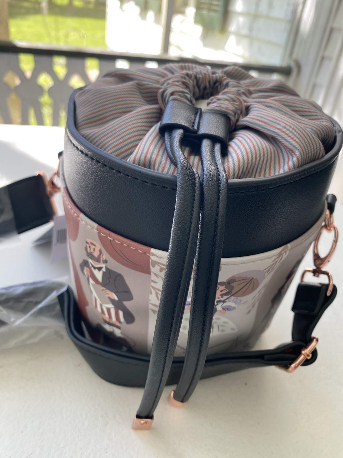 Disney Hat Box Haunted Mansion Purse Tote Bag