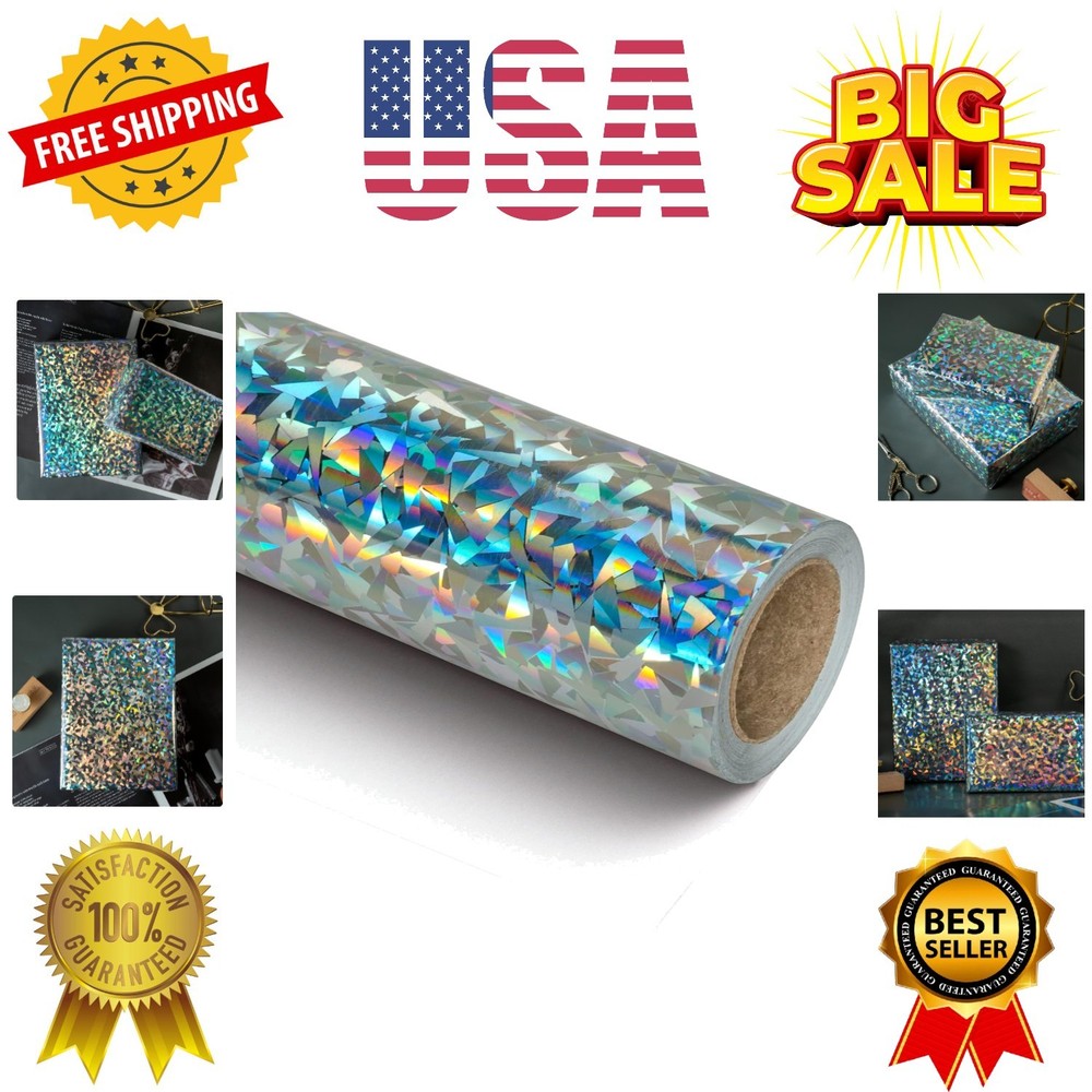 Silver Geometric Pattern Colorful Metallic Wrapping Paper-81.5 Sq Ft-Solid Co...