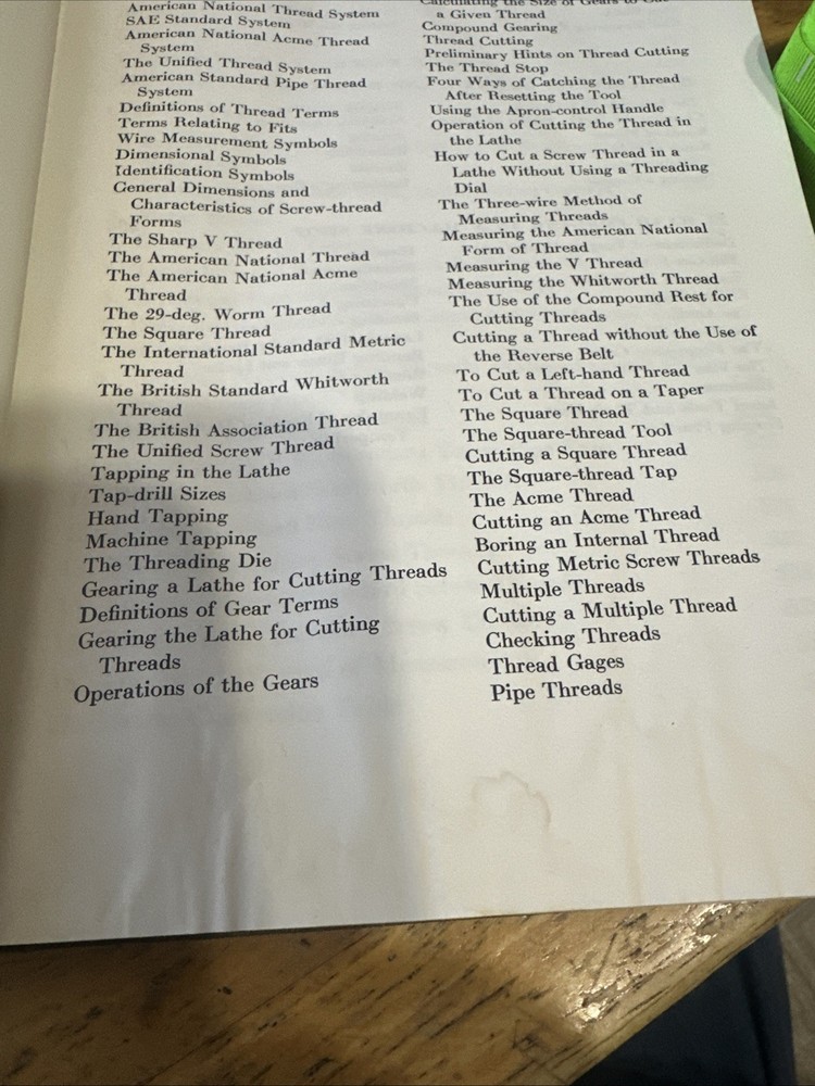 Machine Tool Operation Manual