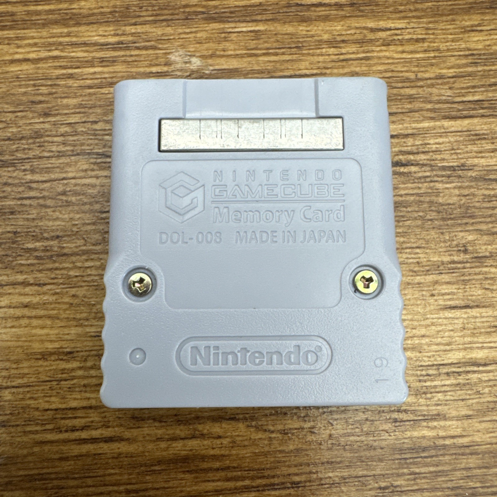 Official Nintendo Gamecube Memory Card DOL-008 Genuine Grey OEM Tested Working