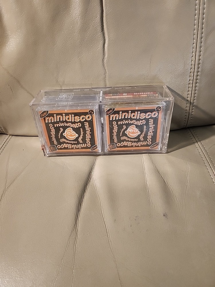 10 MINIDISCO ROBOT MD80 CLEAR MINIDISCS