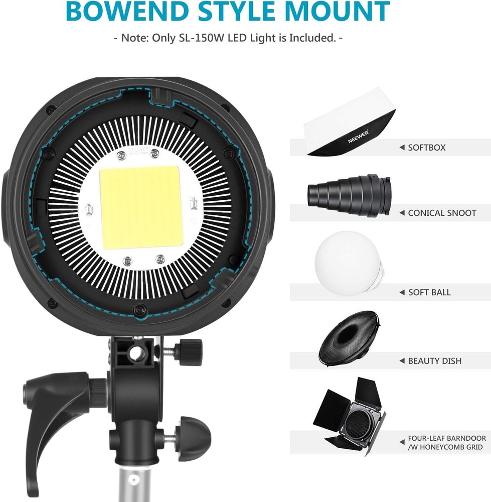 Neewer 150W LED Video Light White 5600K Version Continuous Lighting