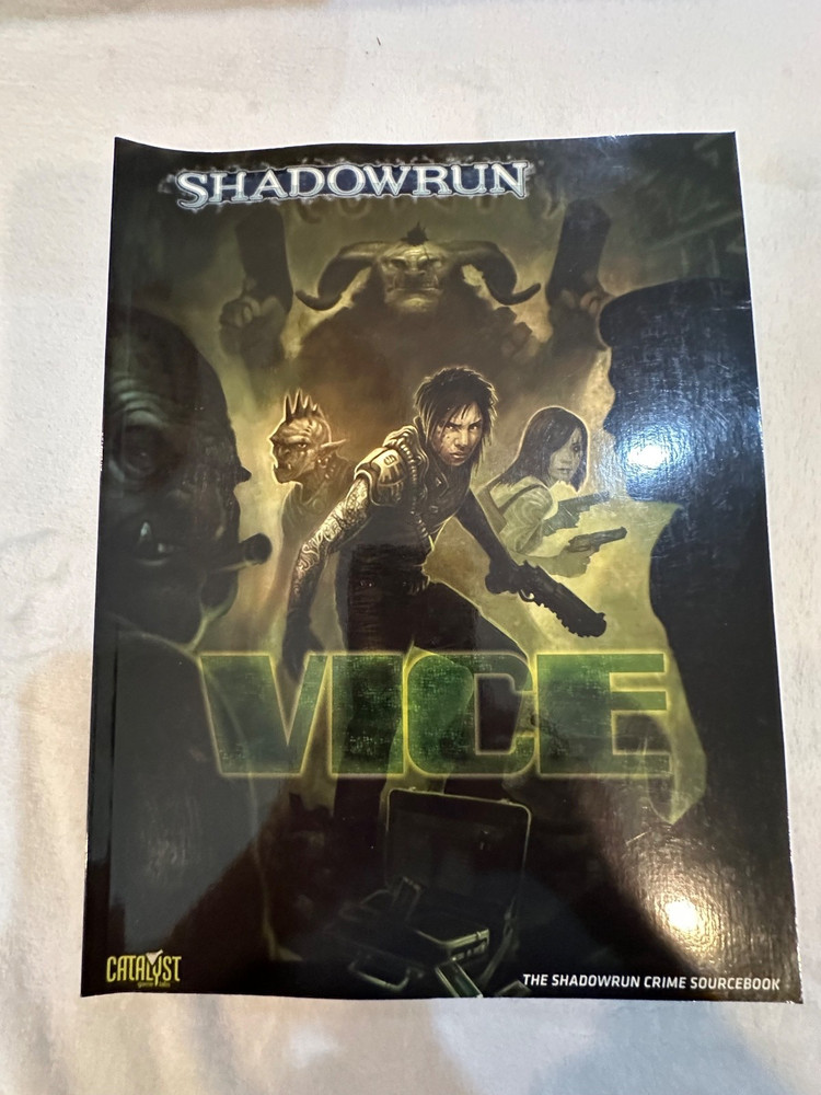 Shadowrun ~ Vice The Crime Sourcebook 26203 Paperback