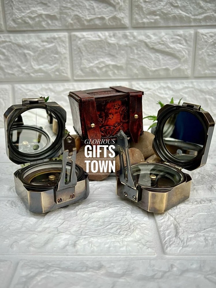 Brass compass, Brunton Working Compass, Personalized Custom Gift Compass,