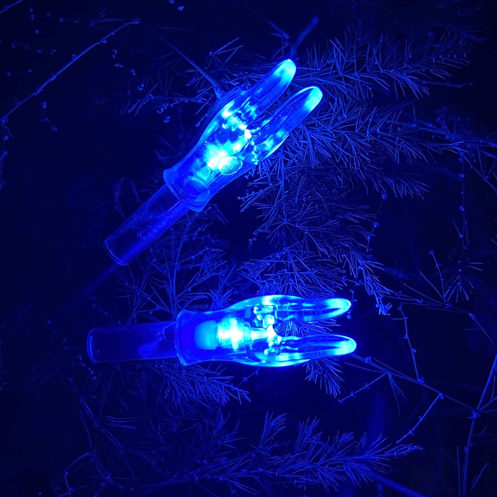 Lighted Nocks for Arrows - 6 Pack Universal LED Knocks, .204 to .246 ID