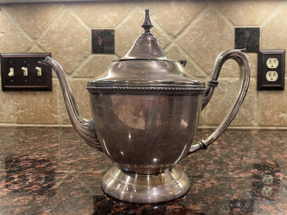 Vintage Glastonbury Silver Plated Tea Pot