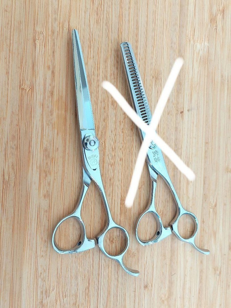 Bugeishisa BBZ60 Professional Cutting Scissors 6" Single Blade Offset Handle