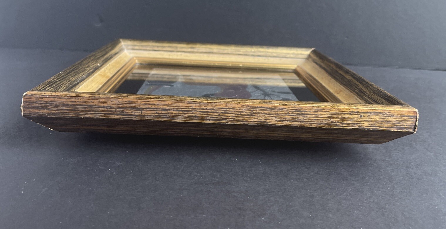 Vintage African American Foil Artwork w/ Wood Frame - Wall Decor Collectable