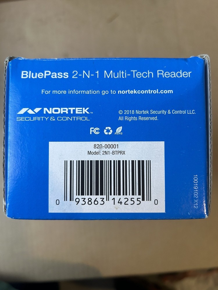 BluePass by Linear 2-N-1 Multi-Tech Reader 2N1-BTPRX 125 KHz All In One Reader