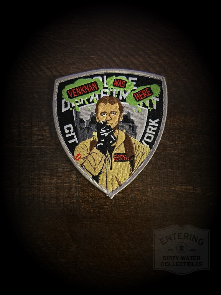 Peter Venkman Ghostbusters NYPD SLIMED Patch