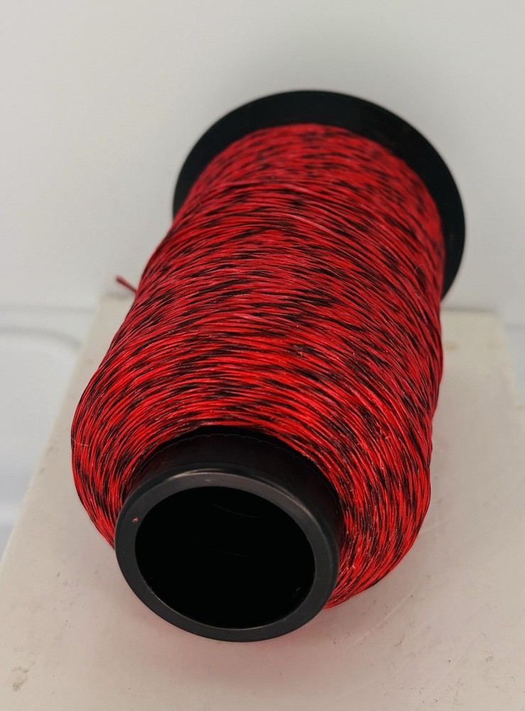 BCY 452X Bowstring Material 1/4 lb Partial spool 4oz. Red / Black