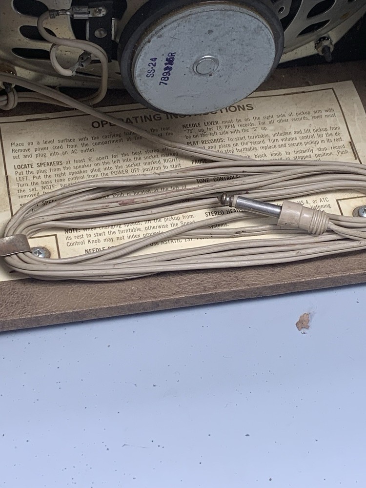 Audiotronics 340 St Record Player Vintage Untested SH12