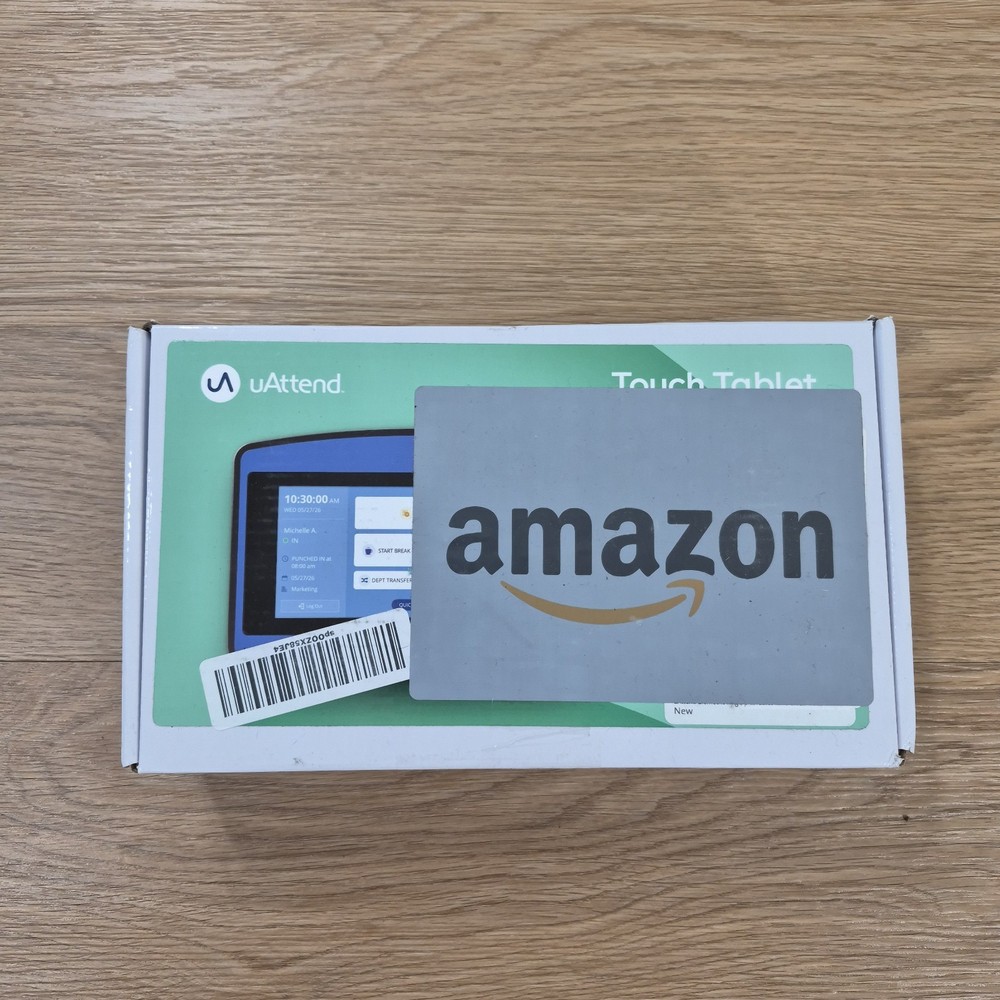 uAttend NX2500 Cloud Connected Biometric Attendance System Fingerprint TimeClock