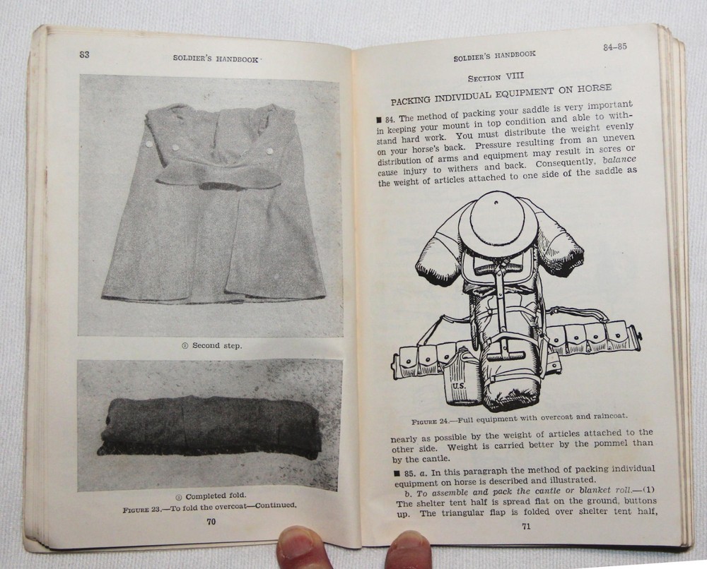 ORIGINAL NAMED WWII 1942 DATED SOLDIER'S HANDBOOK