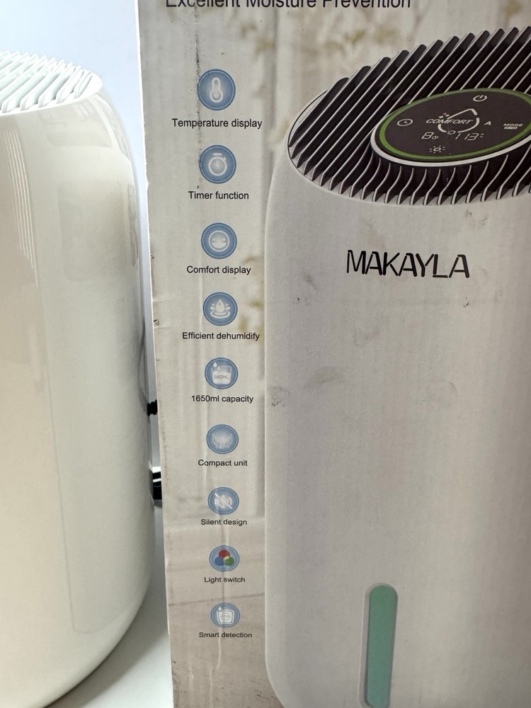 Makayla Mini Dehumidifier MD305 Silent Design Timer Smart Detection