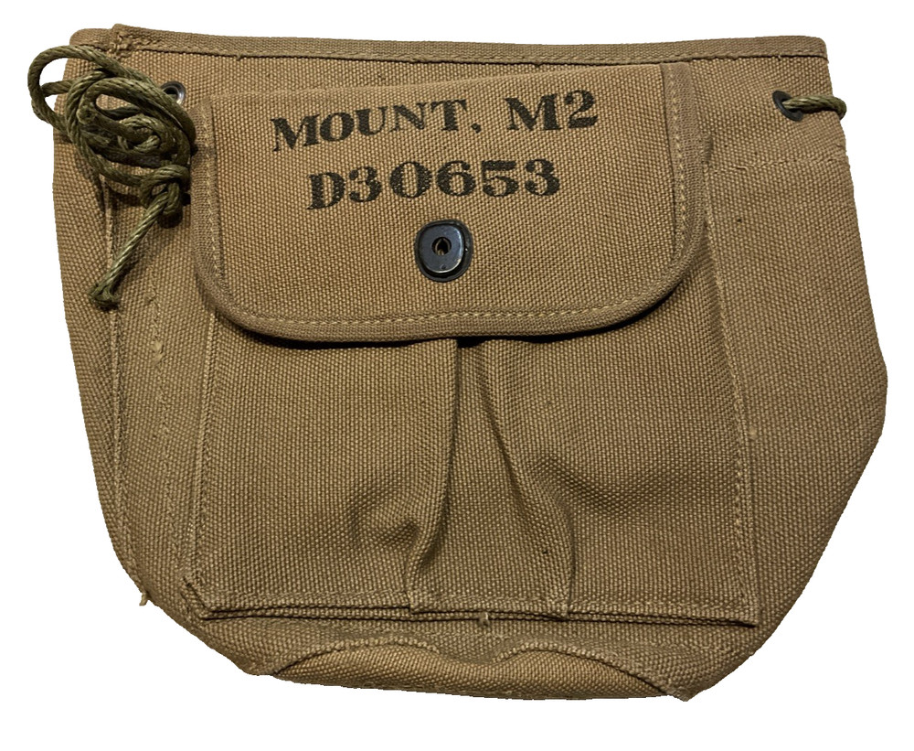 1943 ORIGINAL WWII U.S. ARMY INFANTRY M2 TRIPOD MOUNT COVER-CRAWFORD MFG.