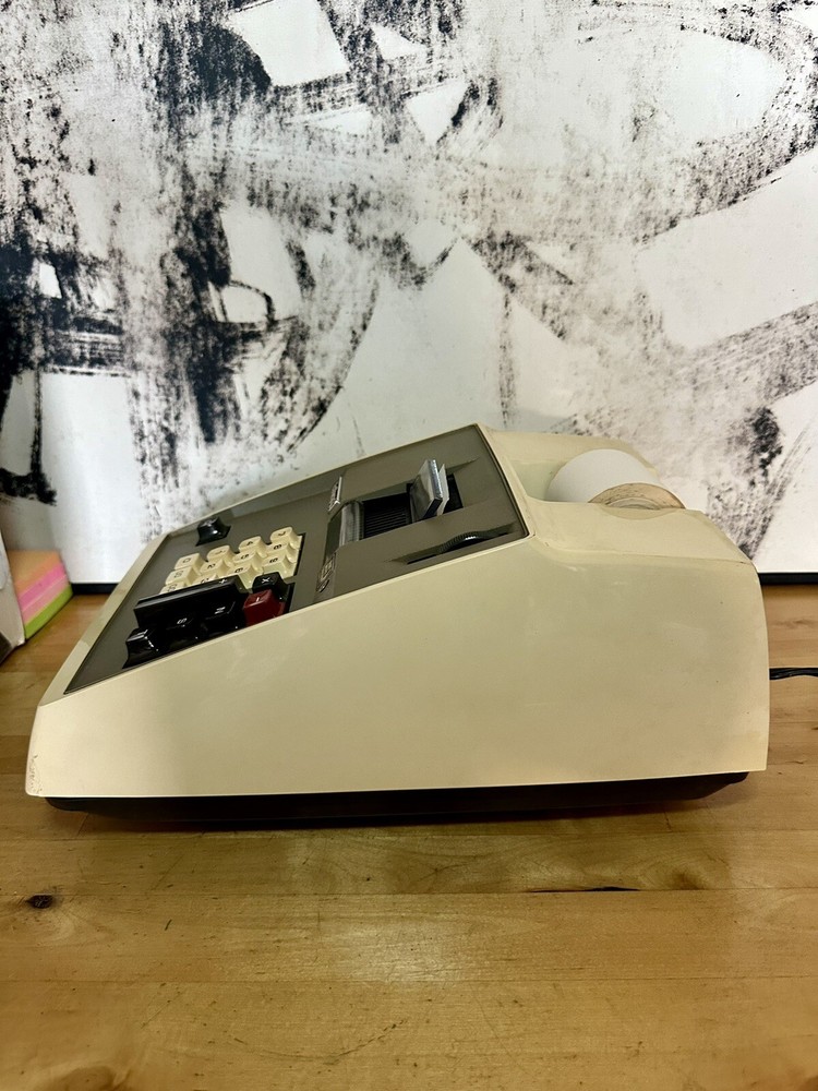 Vintage Hallmark Adding Machine Model AM-893 and Cover Tested