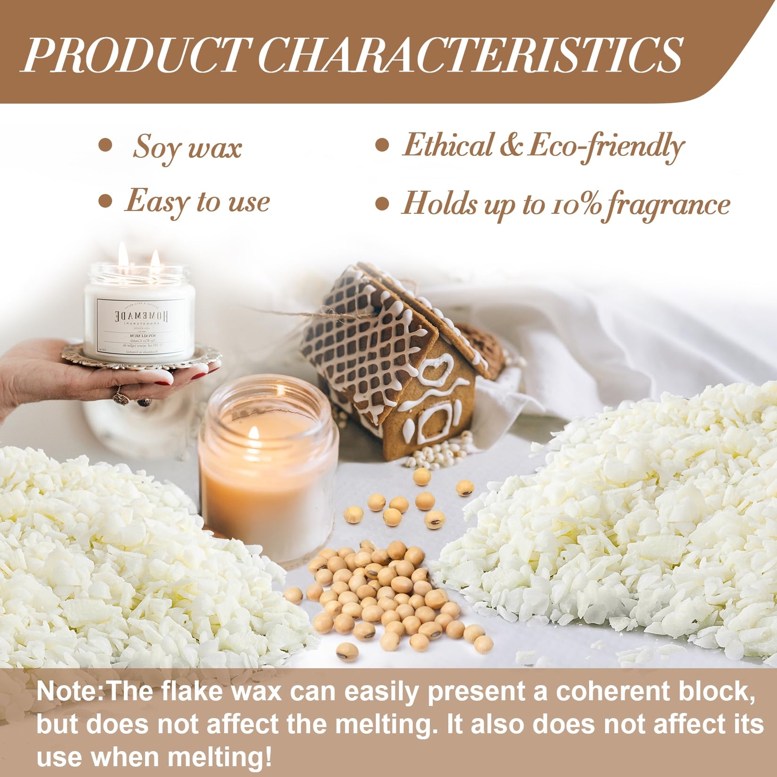 tSoy Wax for Candle Making - 430g Natural Soy Wax Flakes Pure Soy Wax Candle ...