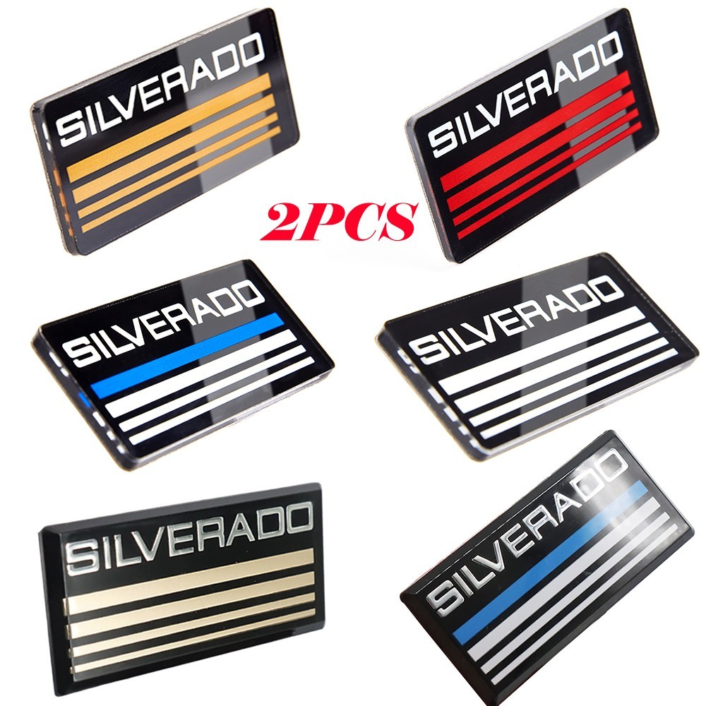 2pcs For Silverado 1988-98 Side Roof Pillar Cab Emblem Badge Nameplate
