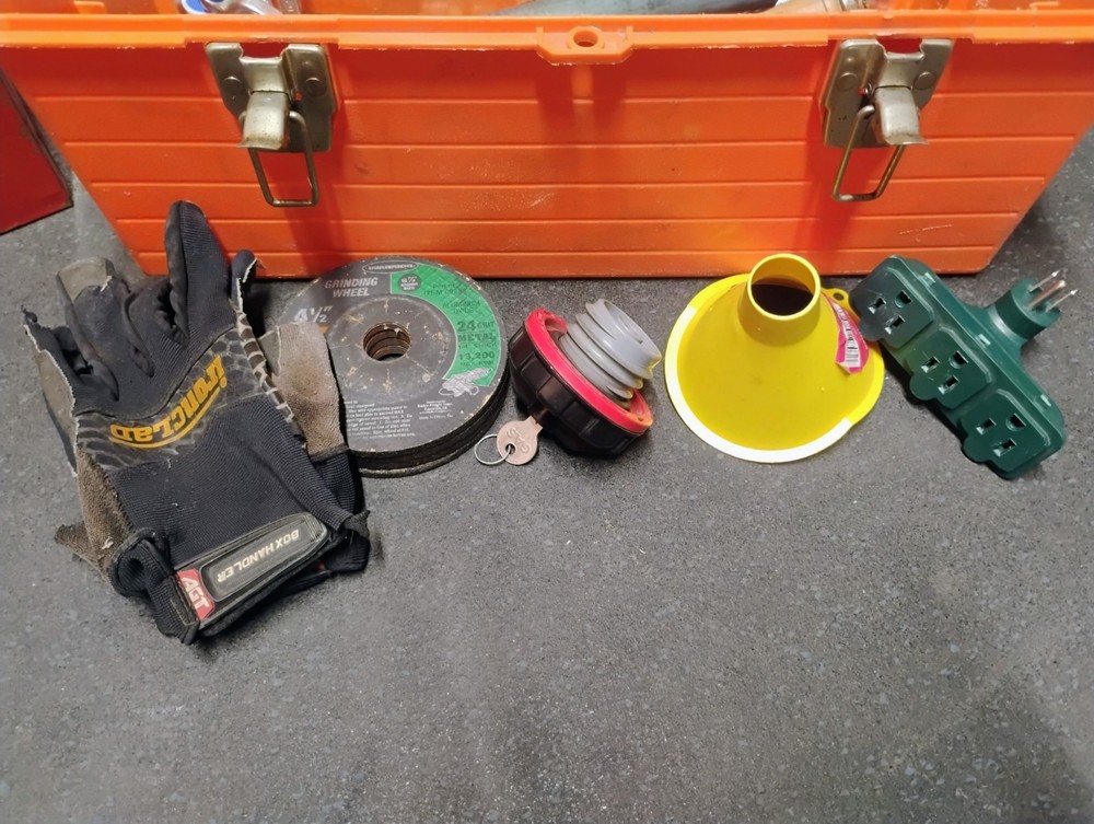 Classic Tool Boxes With Various Mechanic Tools and Accessories