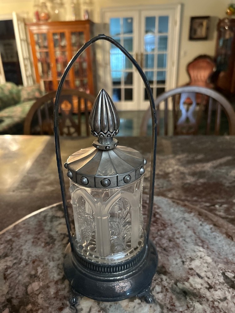 Antique Victorian Silverplate Pickle Castor