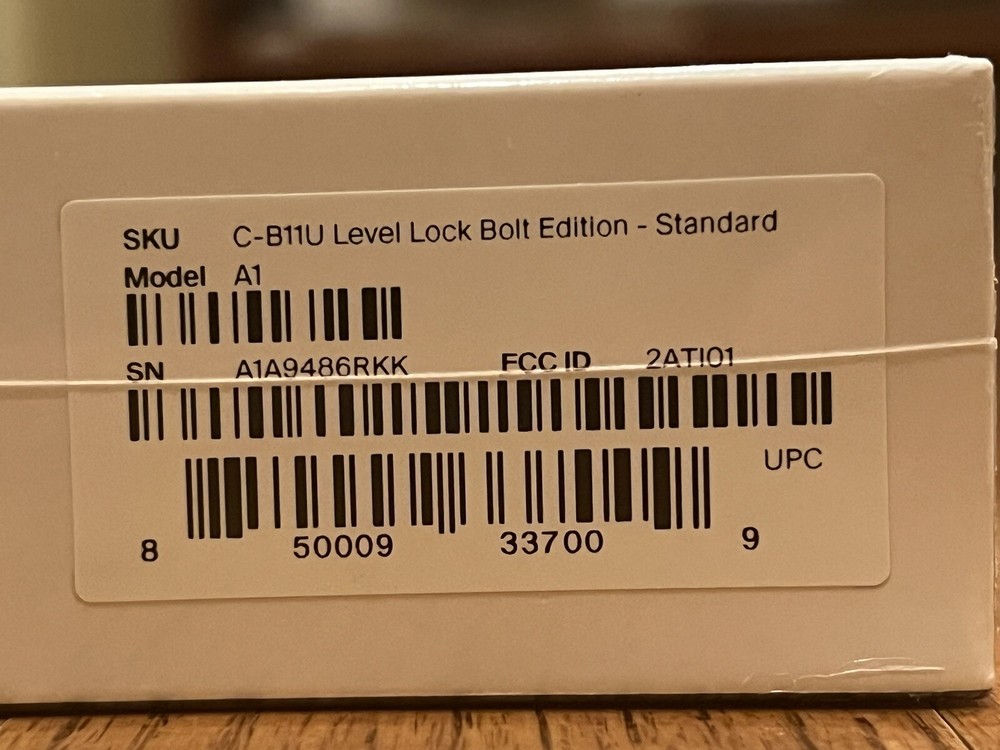 Sealed Box Level Bolt Keyless Entry Smart Lock (C-B11U)