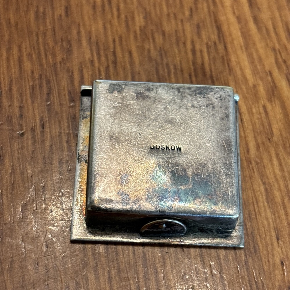 Leonore Doskow Signed Silverplate Box Small Vintage Da