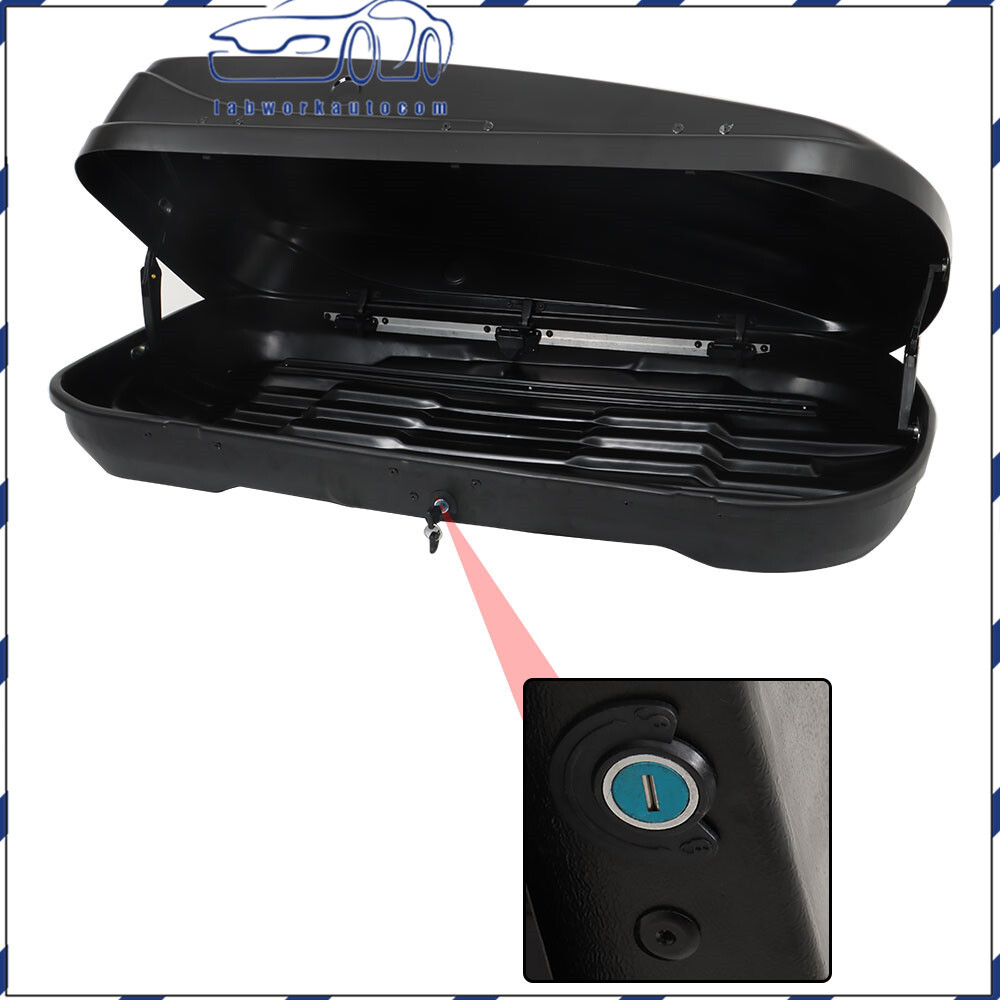 Car Roof top Cargo Box Carrier Roof Mount Luggage Storage With 2 Locks 14 ft³