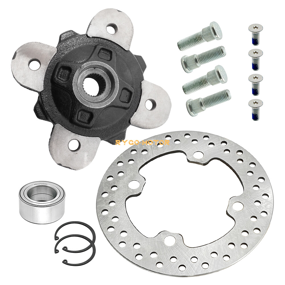 Front Wheel Hub Bearing Studs Brake Rotor for Polaris Ranger 1000 Crew XP 17-22