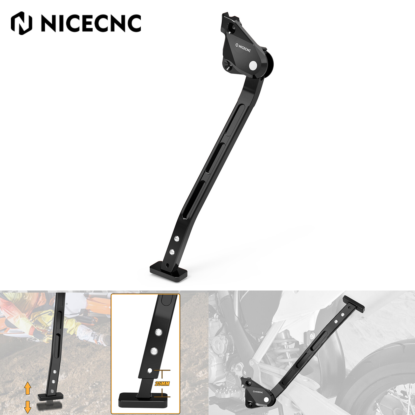 Adjustable Side Stand Kickstand For Husqvarna TC 125 FC 250 350 450 2016-2025
