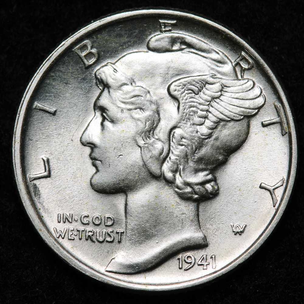 1941 Mercury Silver Dime BU *UNCIRCULATED* MS E278 SDWR