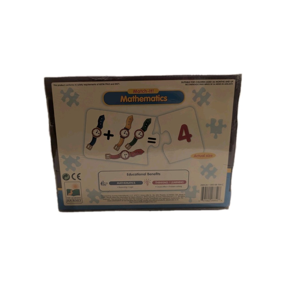 Match-It! Mathematics Learning Game 3+ Parents Guide Winner NEW